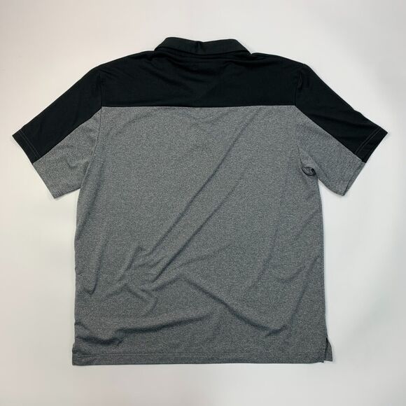 Ben Hogan Polo Shirt Mens XL Extra Large Black Gray Colorblock Performance Golf - Picture 3 of 11